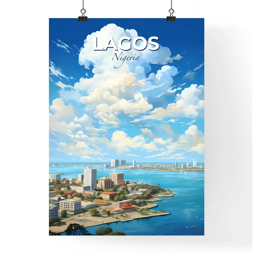 Lagos Nigeria Skyline - A City Next To A Body Of Water - Customizable Travel Gift Default Title