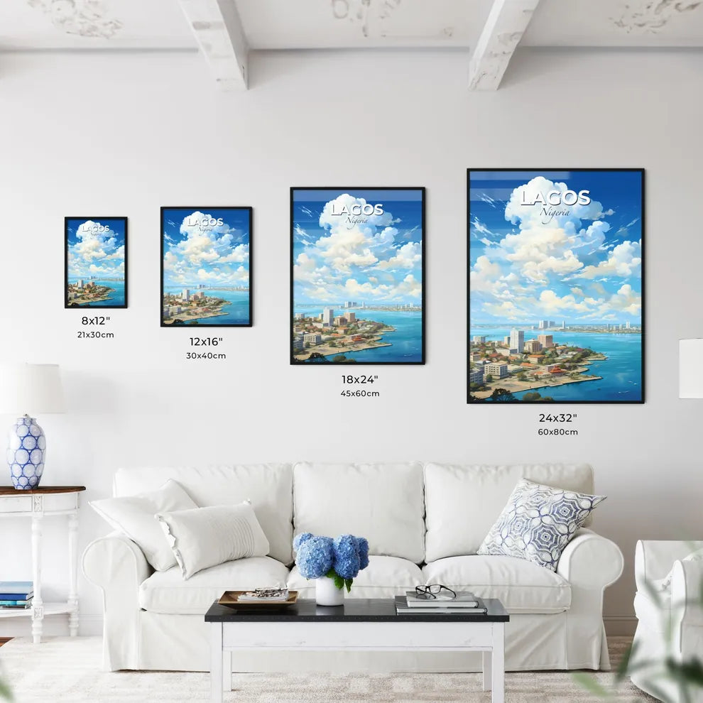 Lagos Nigeria Skyline - A City Next To A Body Of Water - Customizable Travel Gift Default Title