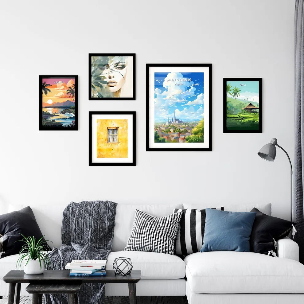 Saint-Denis France Skyline - A City With A Tower And Buildings - Customizable Travel Gift Default Title