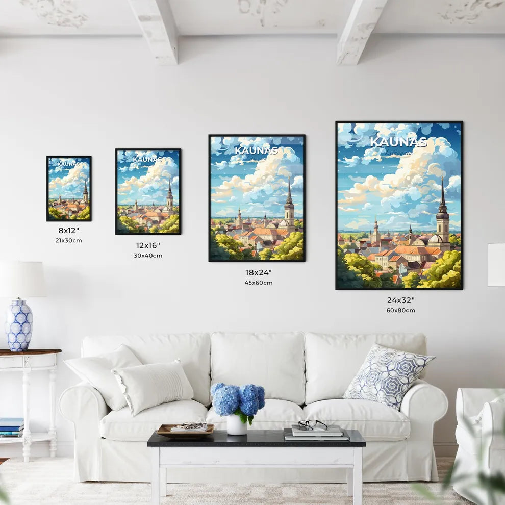Kaunas Lithuania Skyline - A City With A Tow - Kitchen Hangings