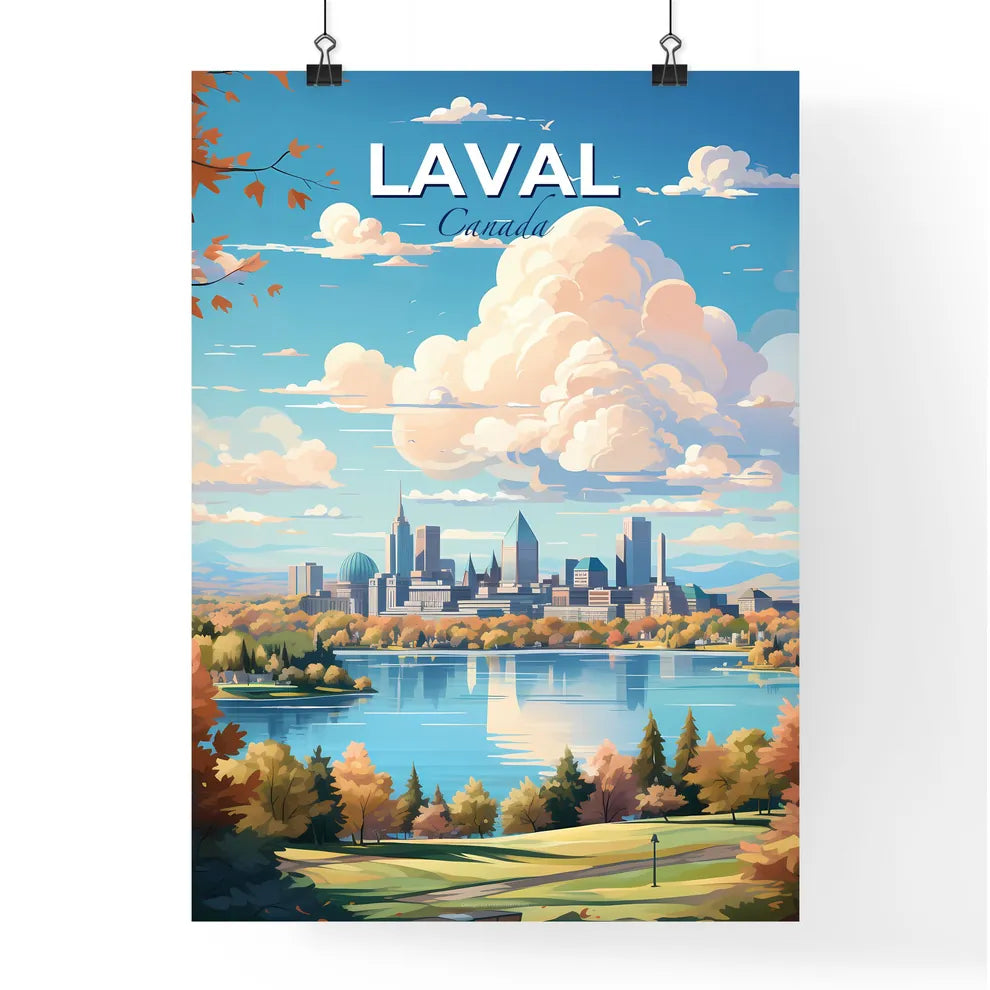 Laval Canada Skyline - A City By A Lake - Customizable Travel Gift Default Title