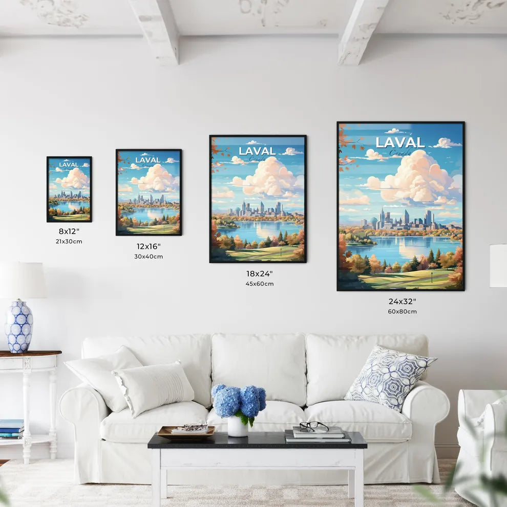 Laval Canada Skyline - A City By A Lake - Customizable Travel Gift Default Title