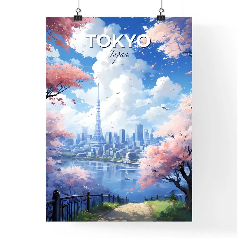 Tokio Skyline - A Cityscape With A River And Trees - Customizable Travel Gift Default Title