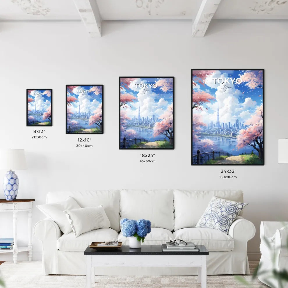 Tokio Skyline - A Cityscape With A River And Trees - Customizable Travel Gift Default Title