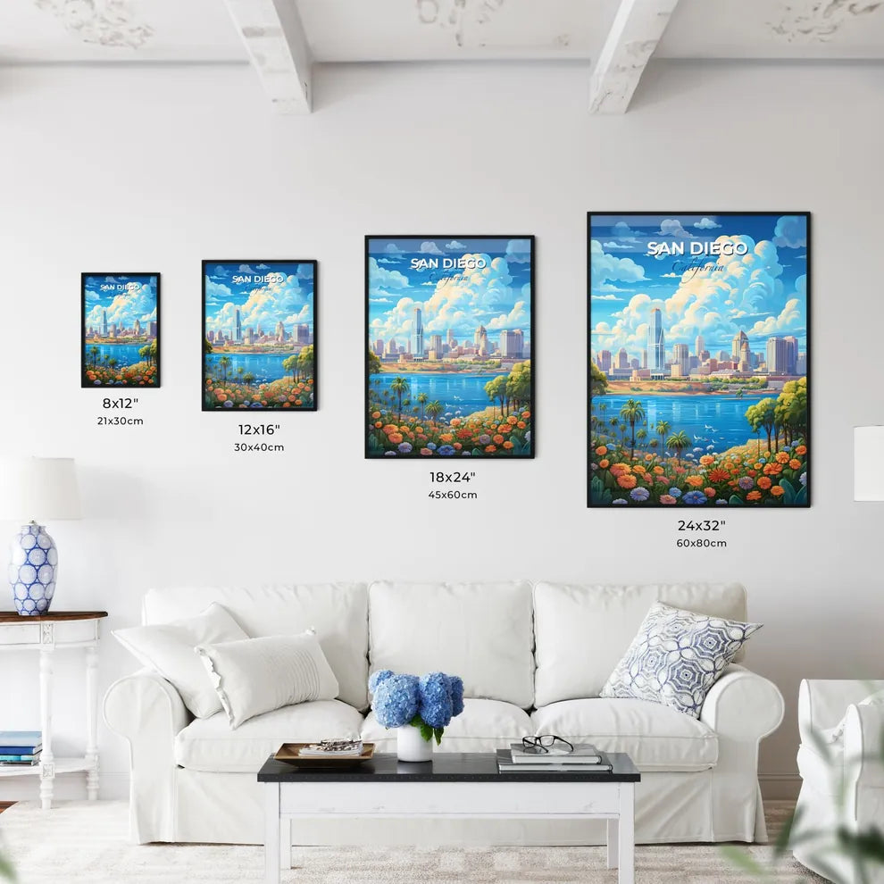 San Diego California Skyline - A City By A Lake - Customizable Travel Gift Default Title