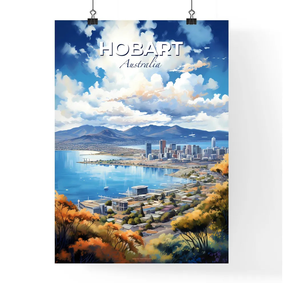 Hobart Australia Skyline - A City By The Water - Customizable Travel Gift Default Title