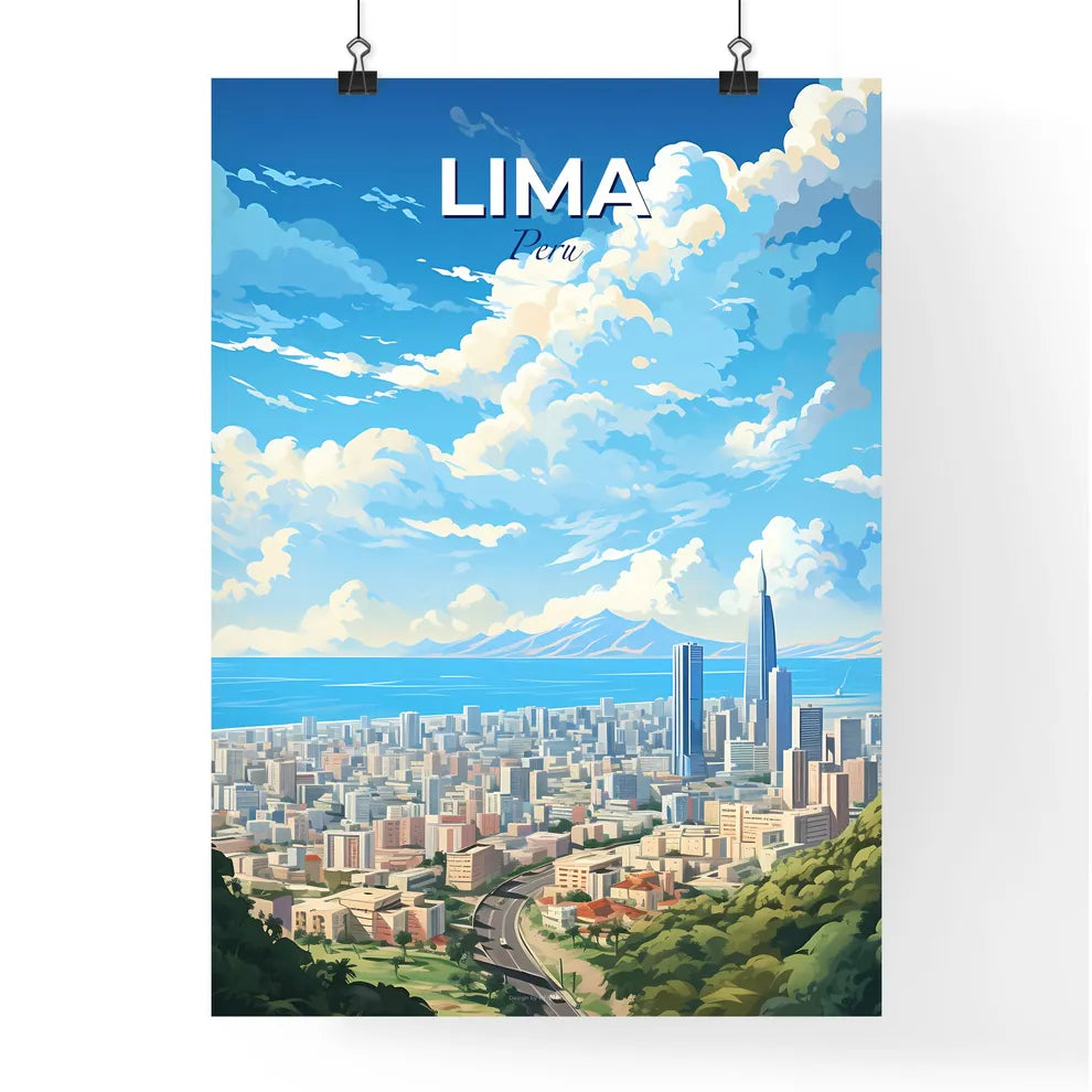 Lima Peru Skyline - A City By The Water - Customizable Travel Gift Default Title