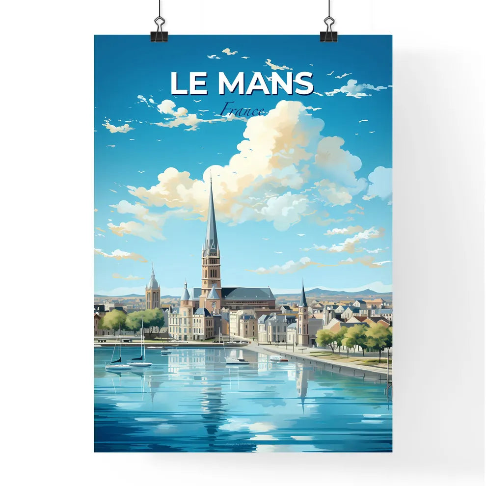 Le Havre France Skyline - A City With A Tall Tower And A Body Of Water - Customizable Travel Gift Default Title