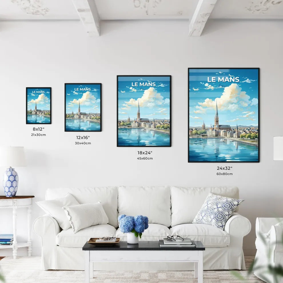 Le Havre France Skyline - A City With A Tall Tower And A Body Of Water - Customizable Travel Gift Default Title