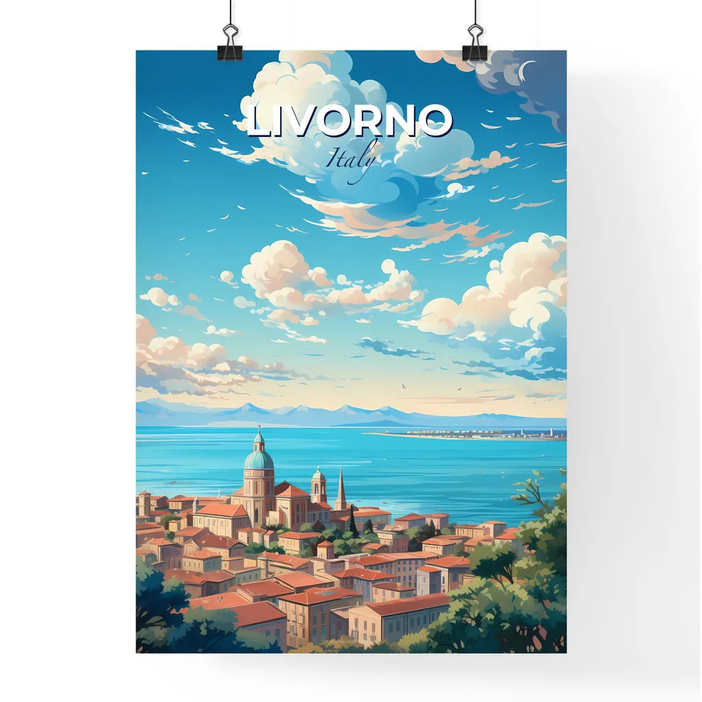 Livorno Italy Skyline - A City By The Water - Customizable Travel Gift Default Title