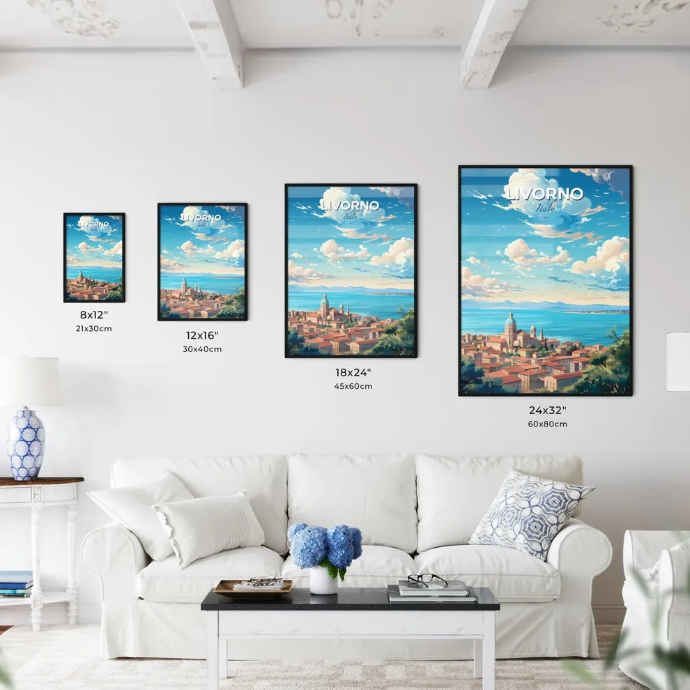 Livorno Italy Skyline - A City By The Water - Customizable Travel Gift Default Title
