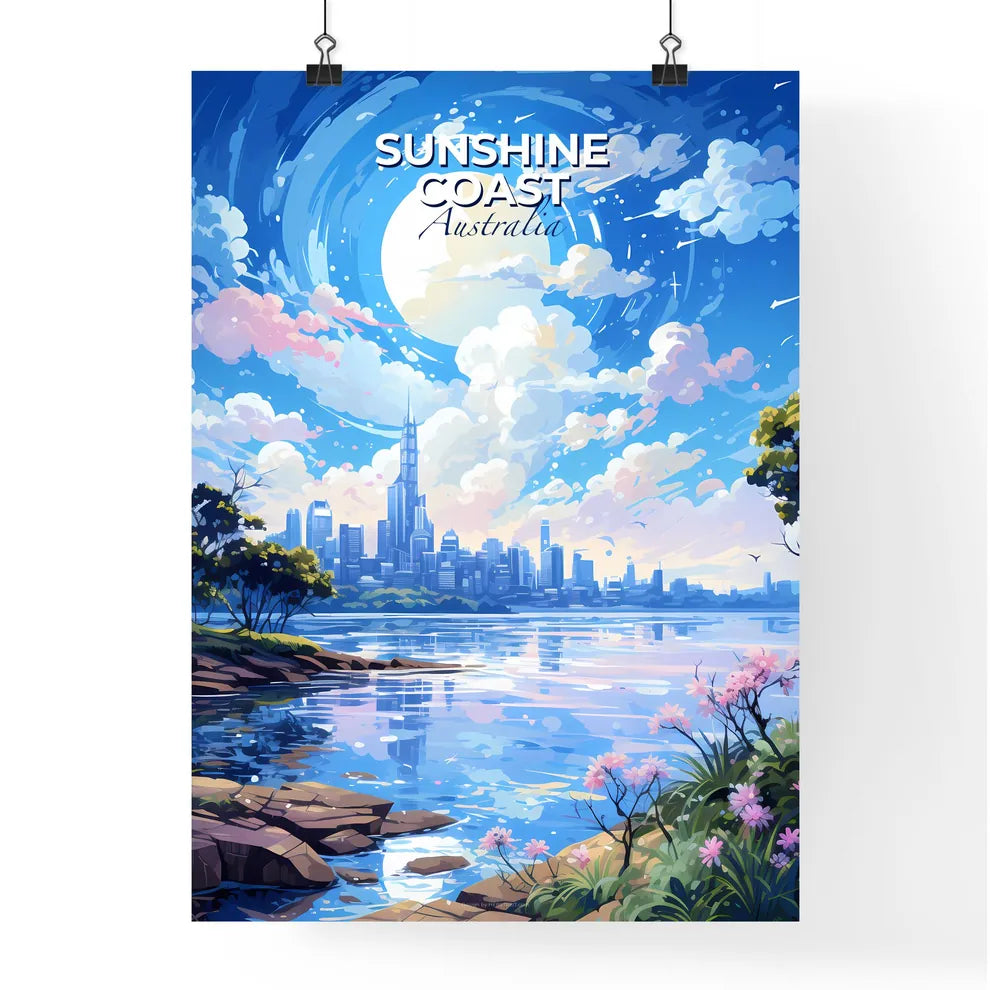 Sunshine Coast Australia Skyline - A City By The Water - Customizable Travel Gift Default Title