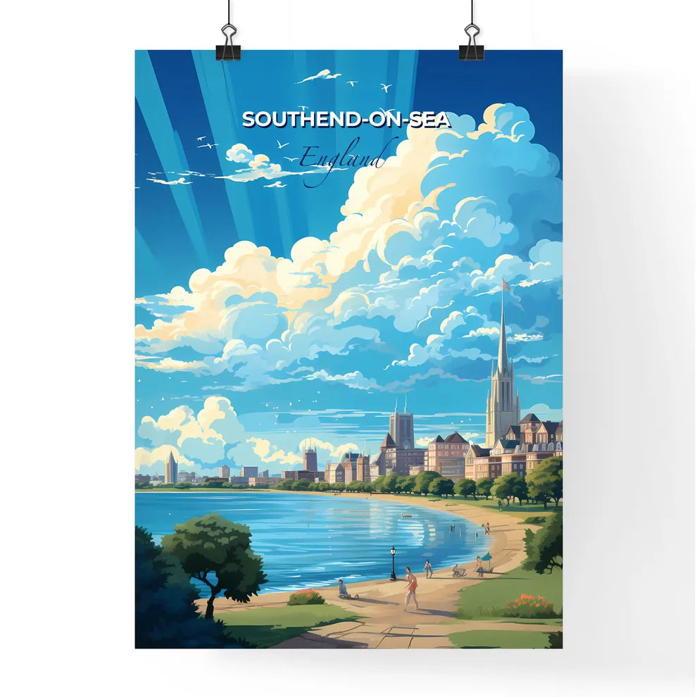 Southend-on-Sea England Skyline - A City By The Water - Customizable Travel Gift Default Title