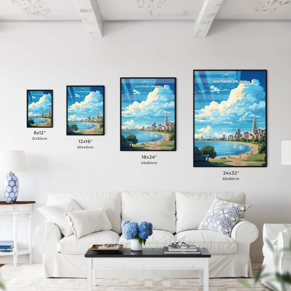 Southend-on-Sea England Skyline - A City By The Water - Customizable Travel Gift Default Title