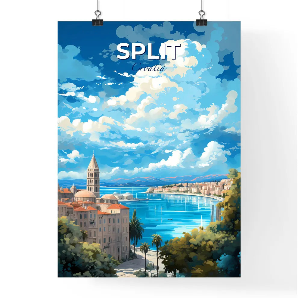 Split Croatia Skyline - A City Next To A Body Of Water - Customizable Travel Gift Default Title