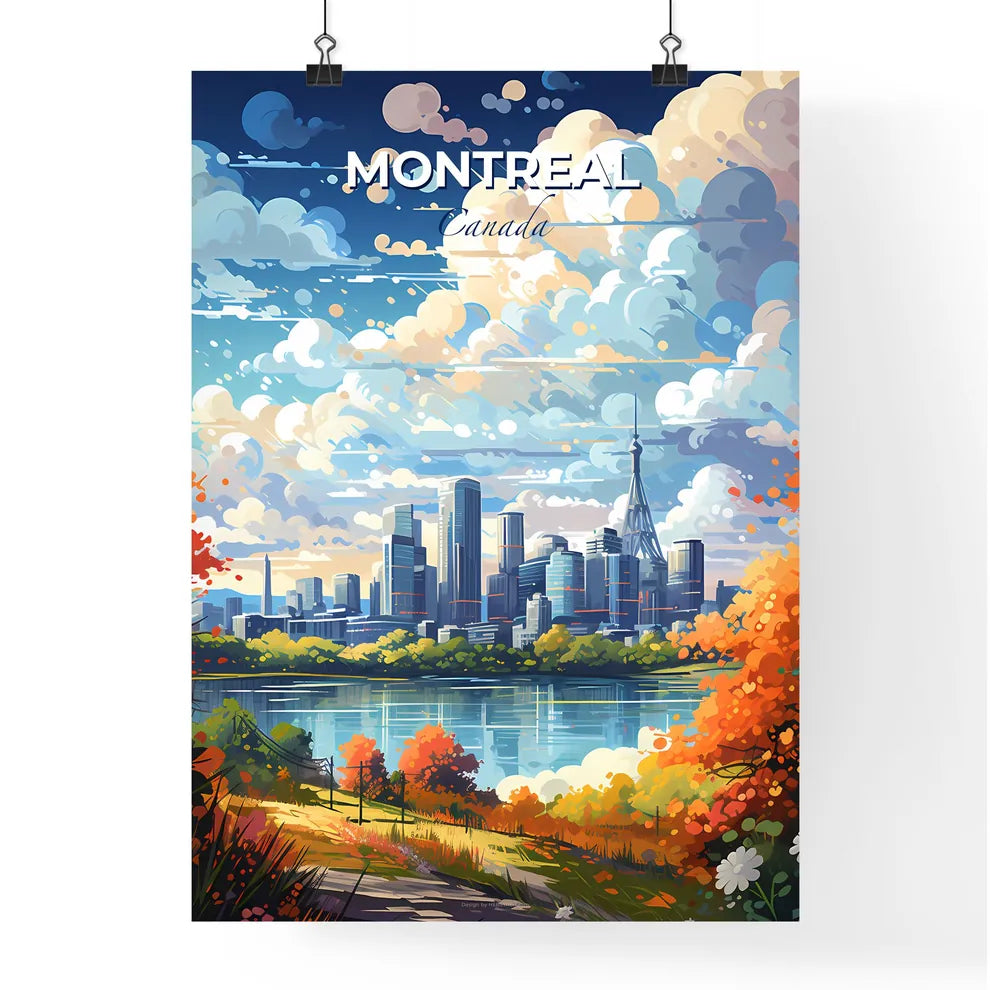 Montreal Canada Skyline - A City By A Lake - Customizable Travel Gift Default Title