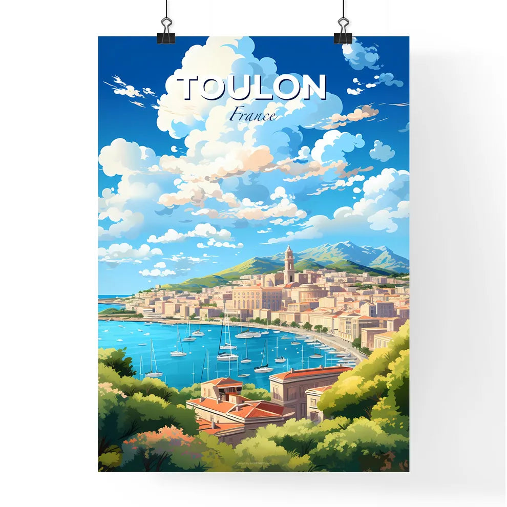 Toulon France Skyline - A City By The Water - Customizable Travel Gift Default Title
