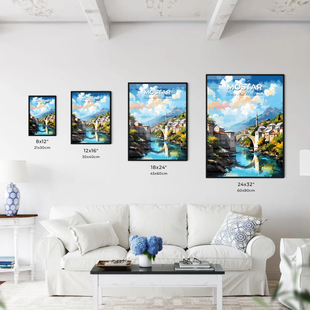 Mostar Bosnia And Herzegovina Skyline - A Br - Kitchen Hangings