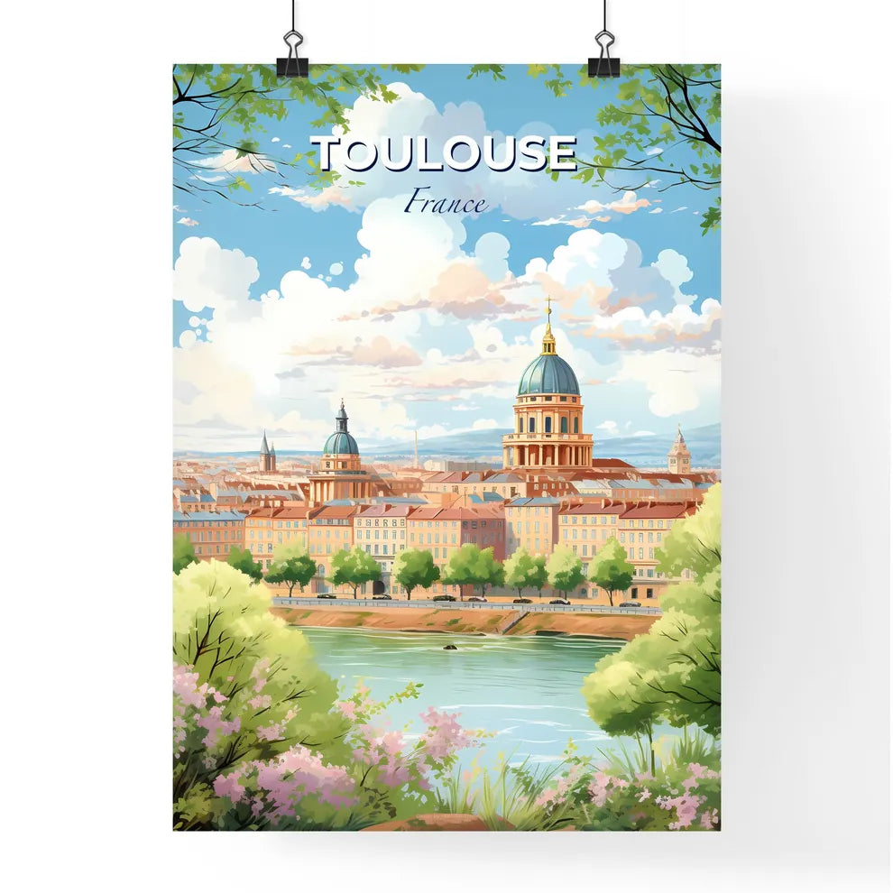 Toulouse France Skyline - A City With A River And Trees - Customizable Travel Gift Default Title