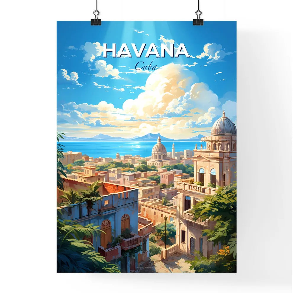 Havana Cuba Skyline - A City With Trees And Buildings - Customizable Travel Gift Default Title