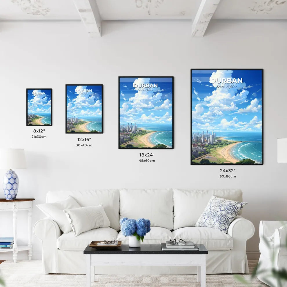 Durban South Africa Skyline - A City On A Beach - Customizable Travel Gift Default Title