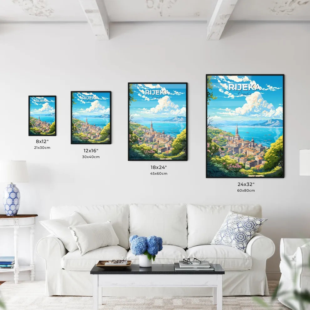 Rijeka Croatia Skyline - A City By The Water - Customizable Travel Gift Default Title