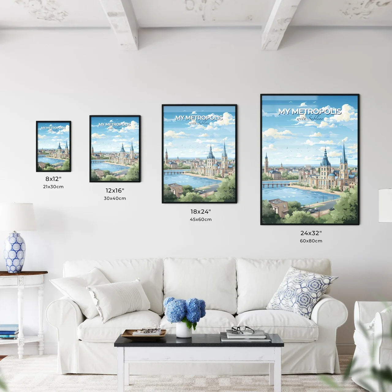 Custom City Poster, Creative Hometown City ART - Design your own travel poster now!