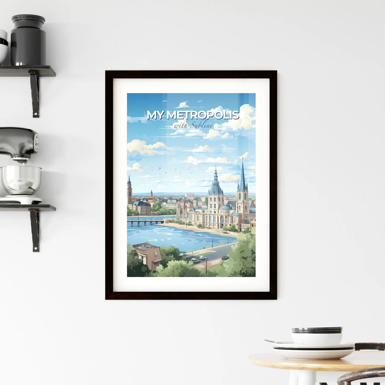 Custom City Poster, Creative Hometown City ART - Design your own travel poster now!