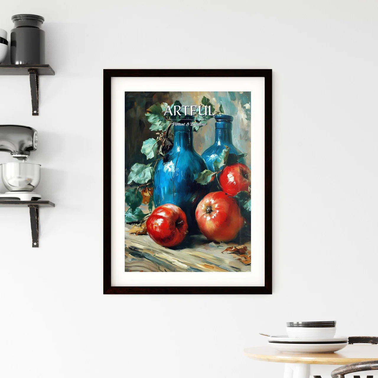 A Poster of impressionistic still life - A P Framed Print