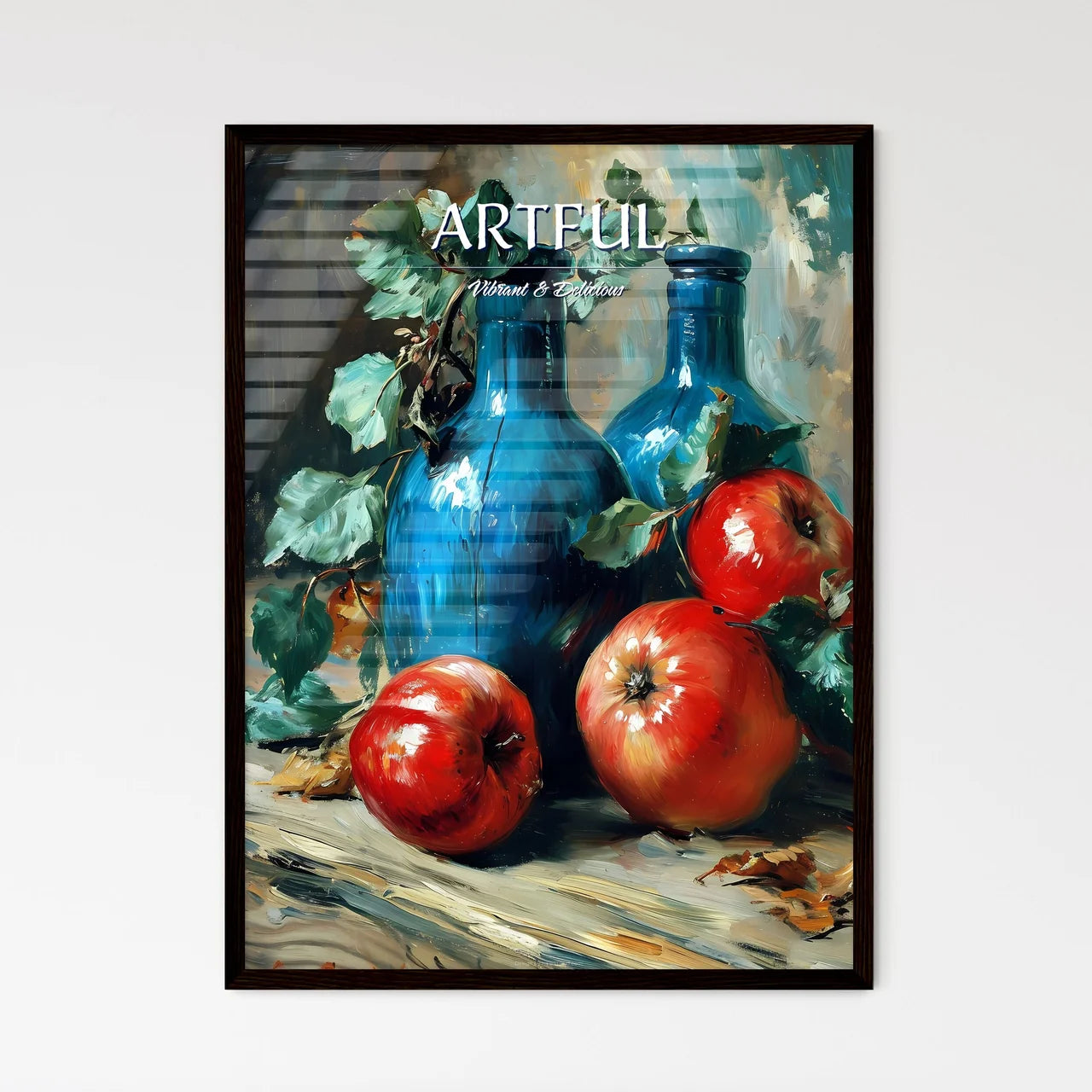 A Poster of impressionistic still life - A P - Framed Art Print