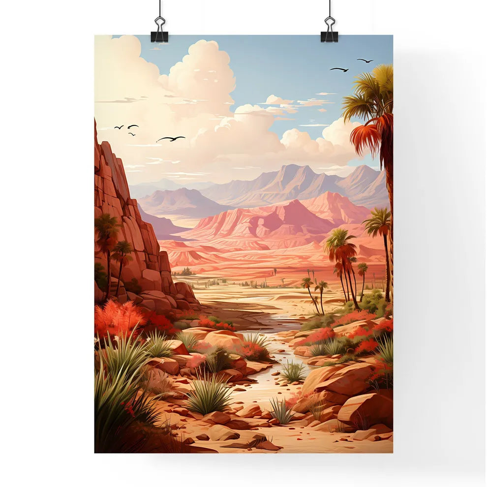 A Poster of Red Rock California - A Landscap Poster