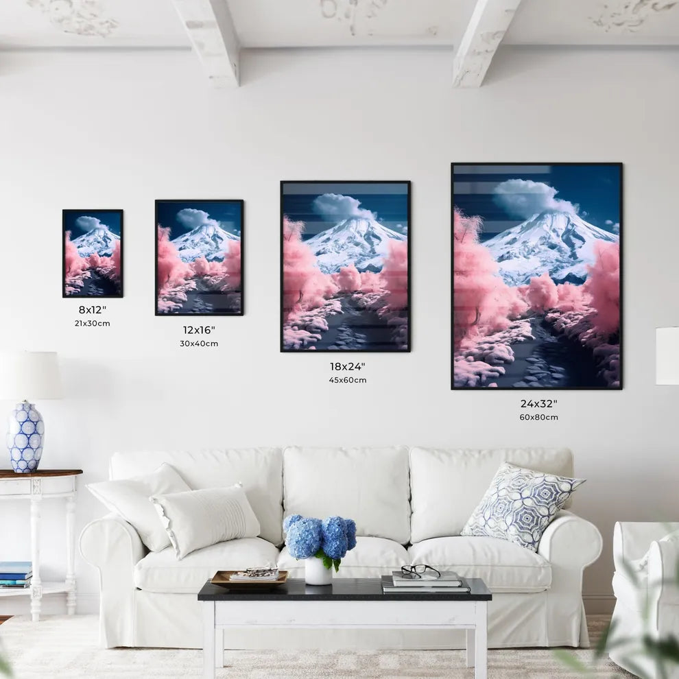 A Poster of A magnificent snow mountain - A  - Kitchen Hangings