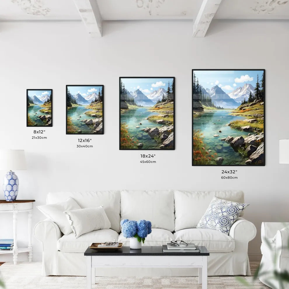 A Poster of BANFF National Park - A River Wi - Kitchen Hangings