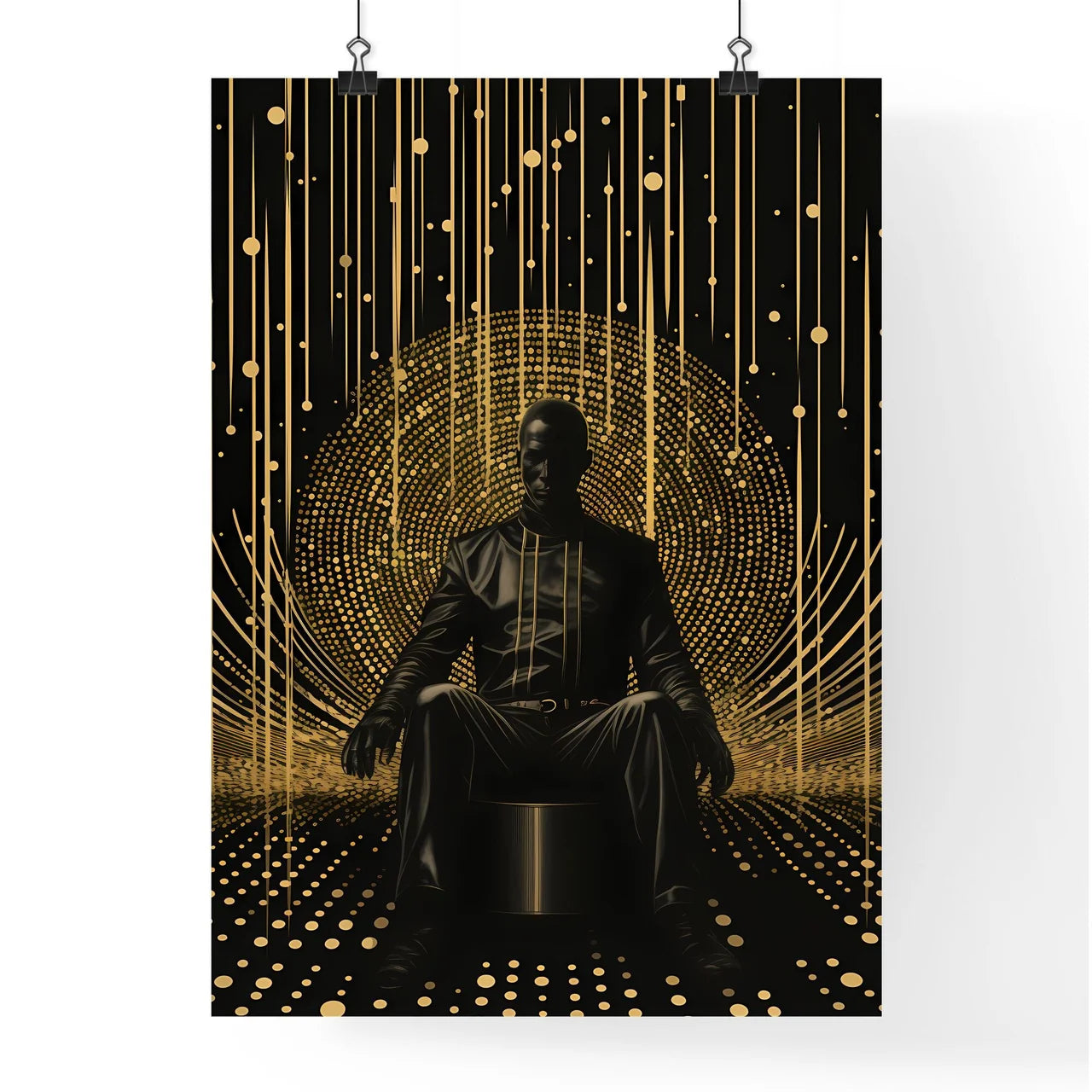 A Poster of halftone pattern found footage o Poster