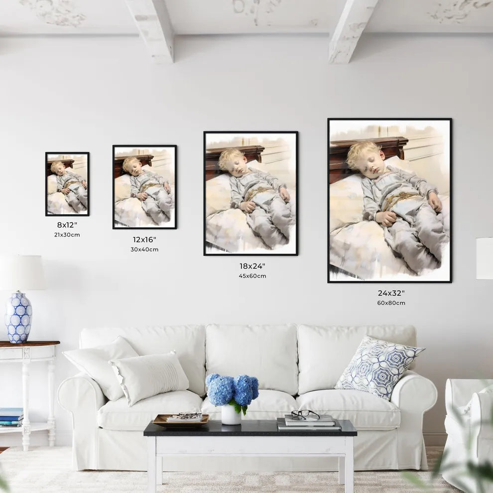 A Poster of lovely baby sleeping - A Child S - Kitchen Hangings