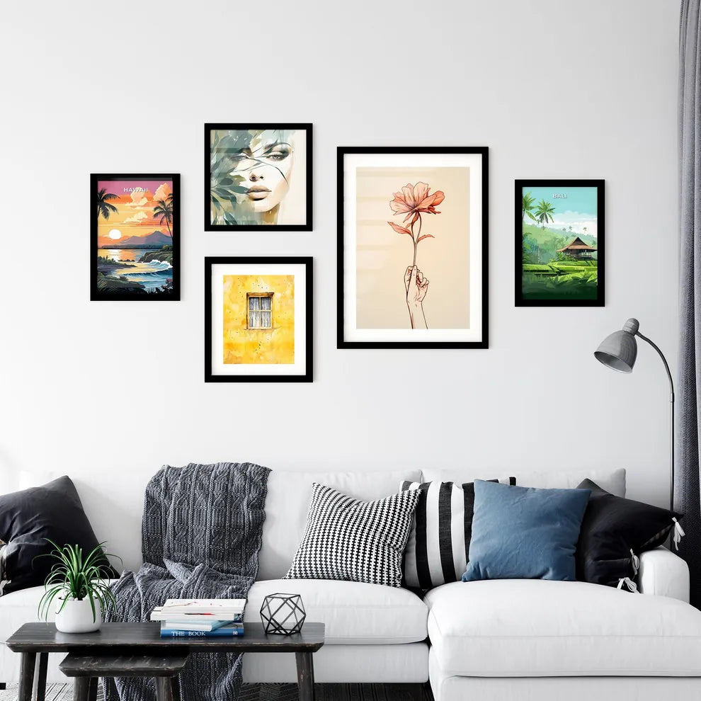 A Poster of hand holding a flower - A Hand H Wall Art