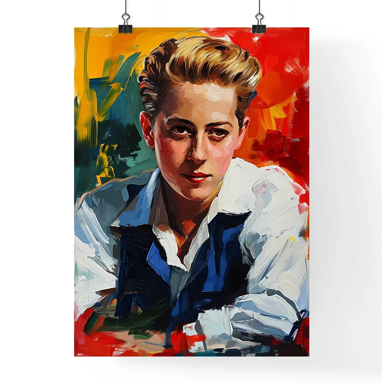 A Poster of Phyllis Dietrichson Portrait wit Poster