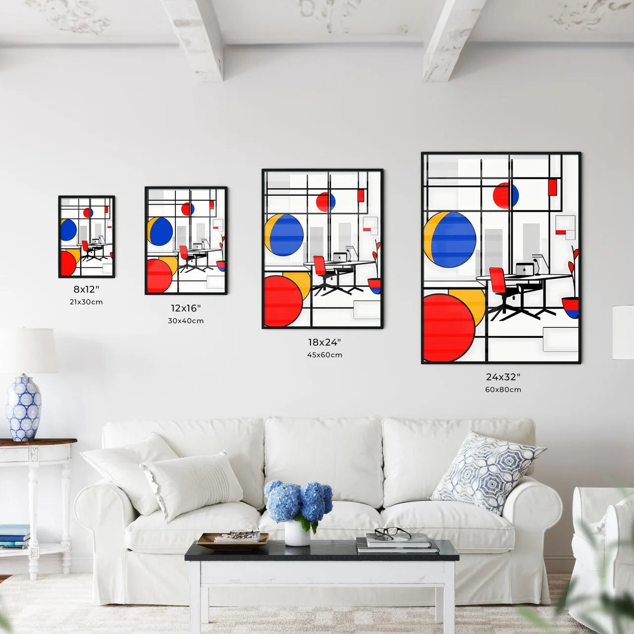 A Poster of minimalist office art - A Drawin - Kitchen Hangings