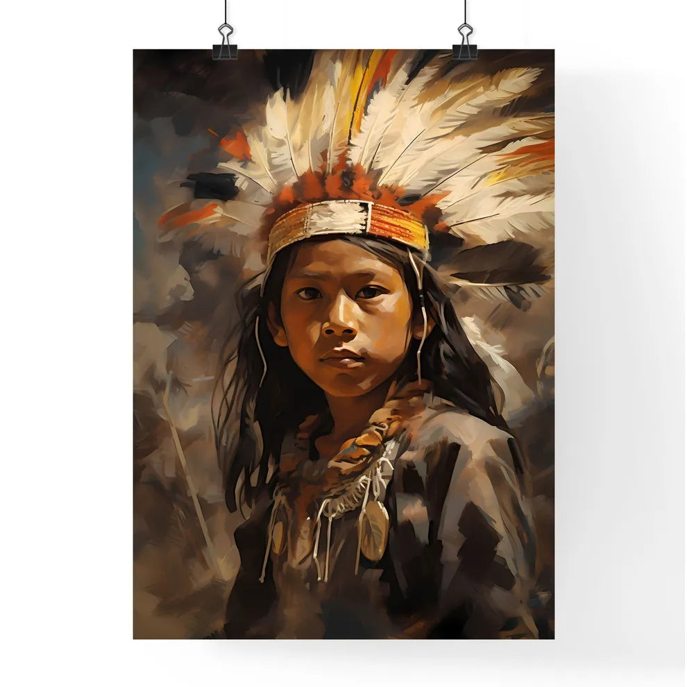 A Poster of indigenous child portrait cinema Poster