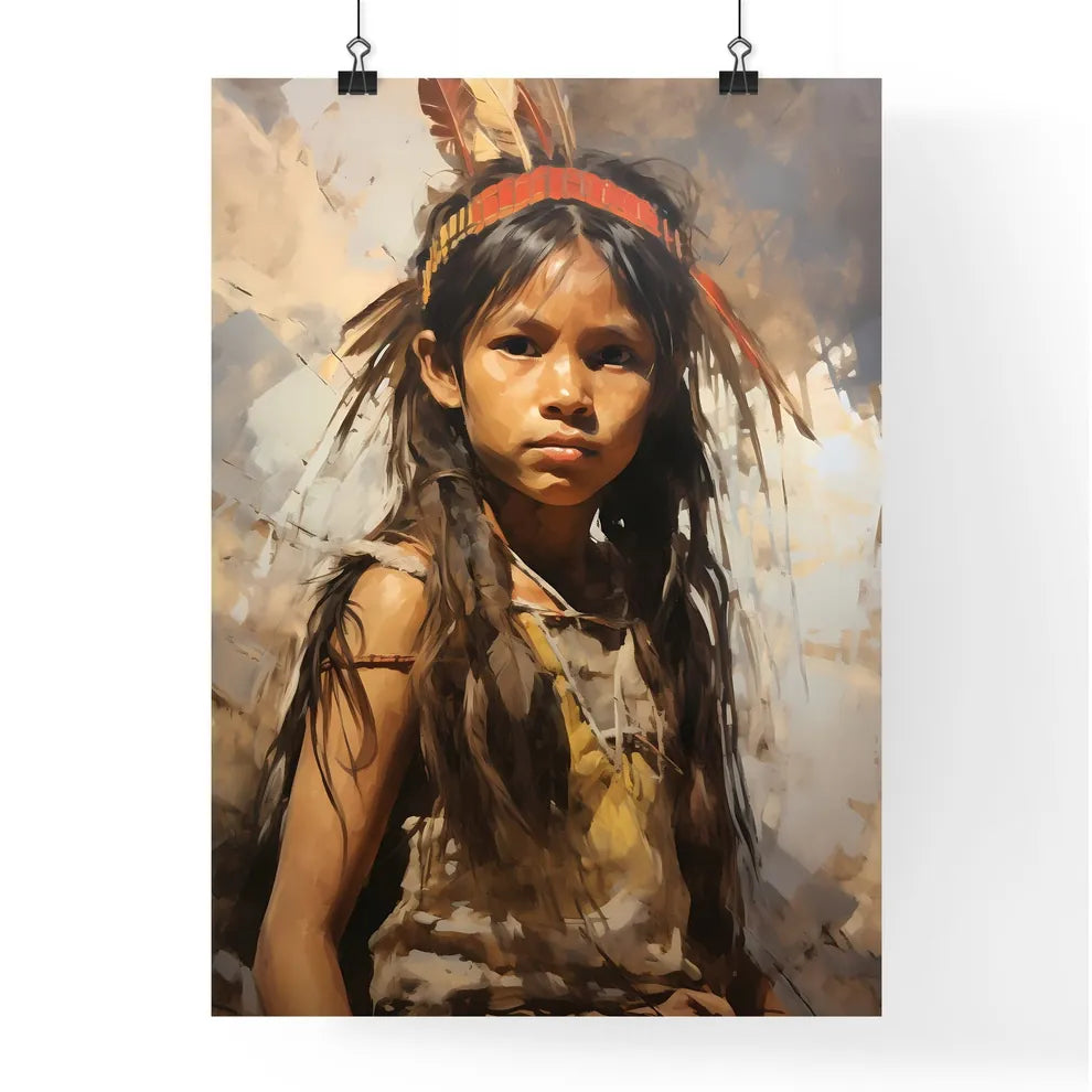 A Poster of indigenous child portrait cinema Poster