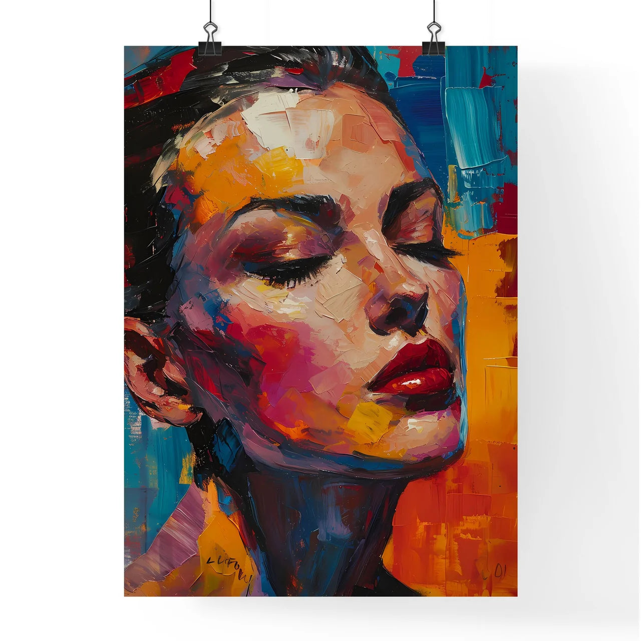 A Poster of Phyllis Dietrichson Portrait wit Poster