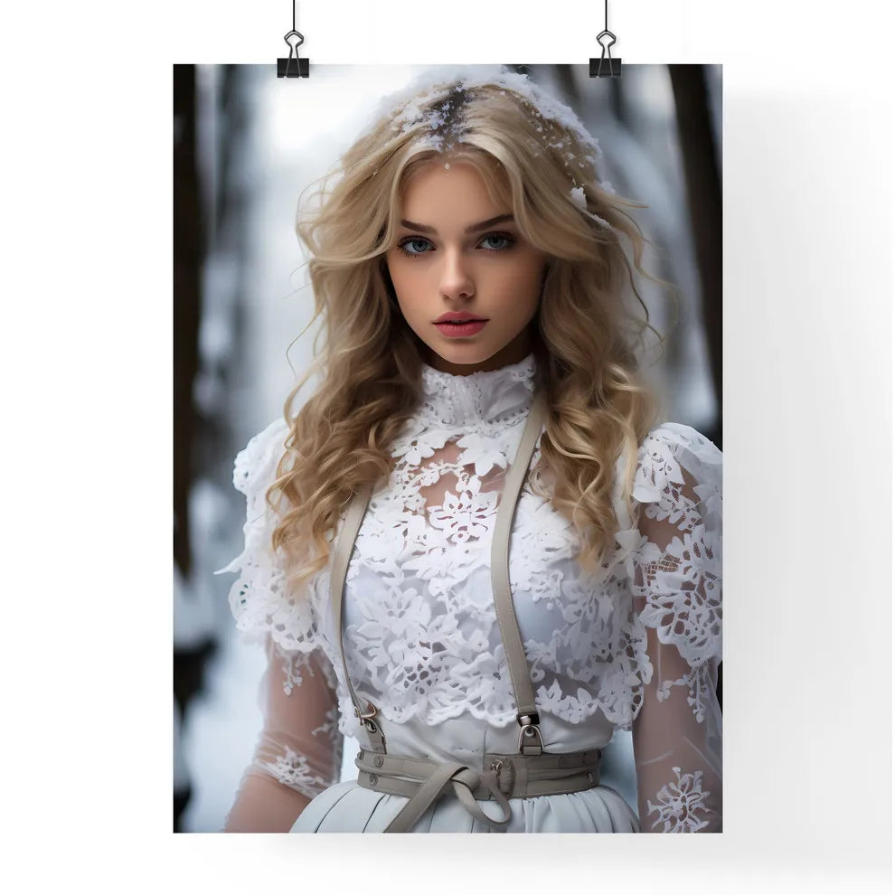 A Poster of In the cold season of snowflakes Poster