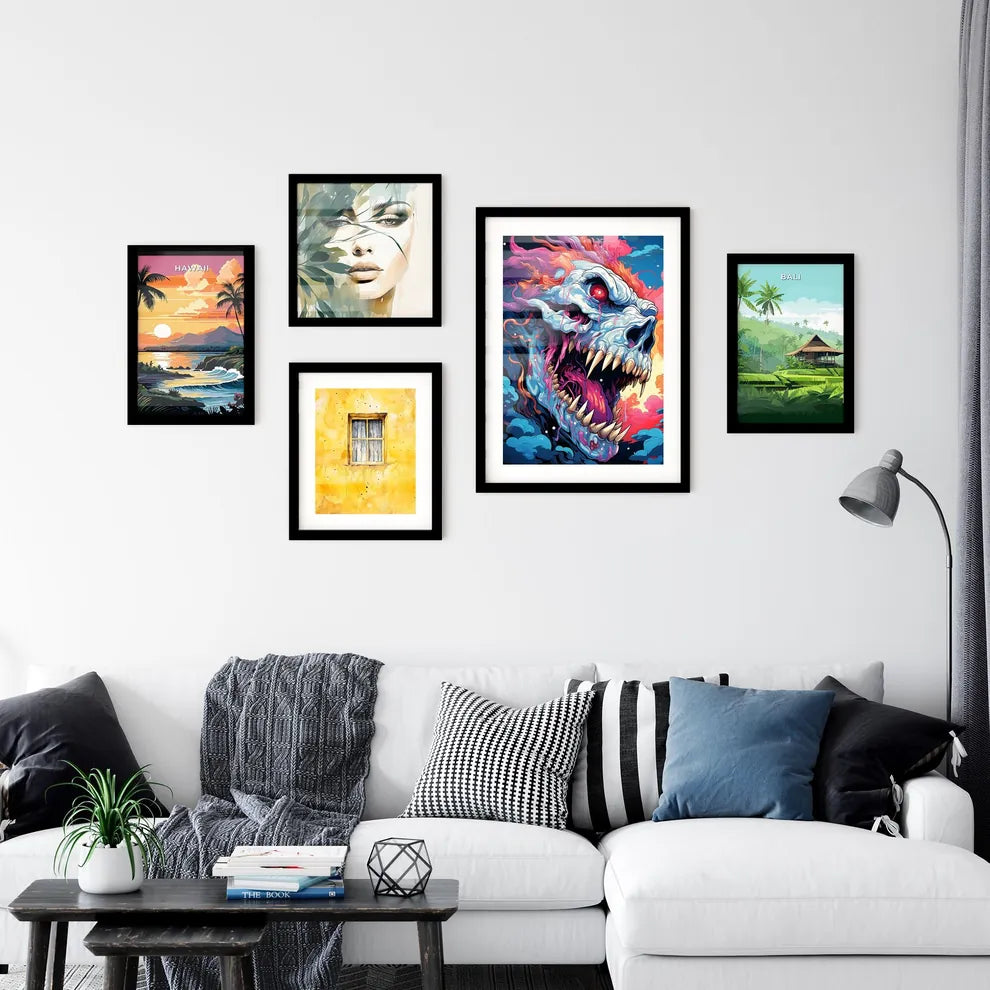 A Poster of low dutch angle digital acid trip  Art Print