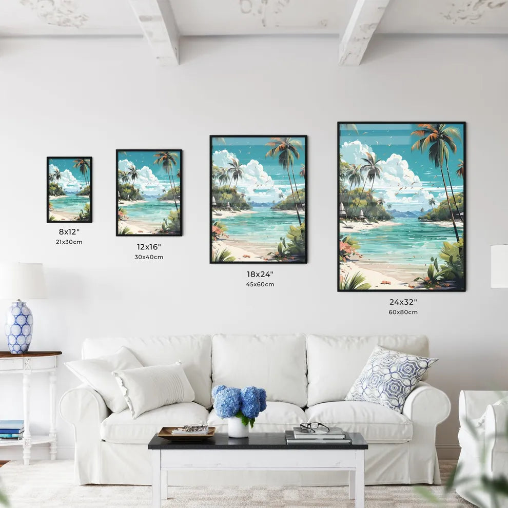 A Poster of Maldives travel Posters in retro - Kitchen Hangings