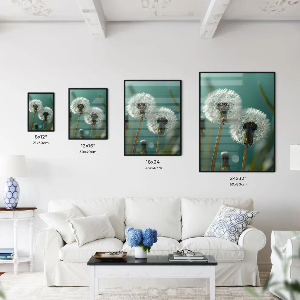 A Poster of On a light green background  Size Chart
