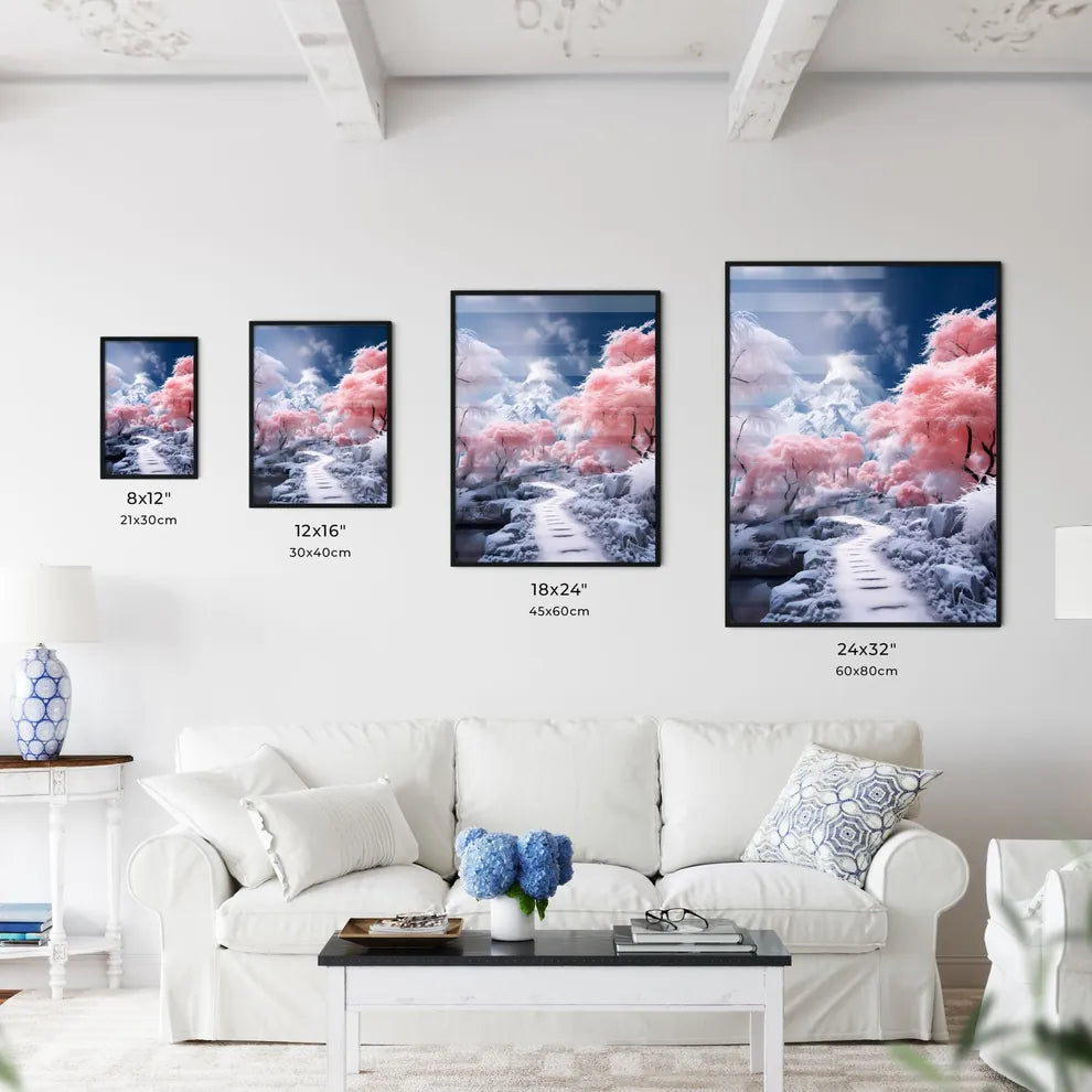 A Poster of A magnificent snow mountain - A  - Kitchen Hangings
