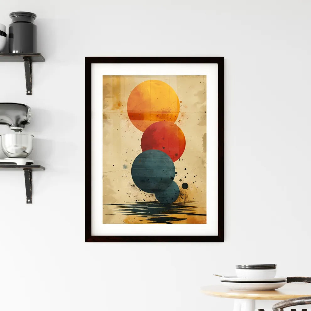 A Poster of the shadow of the trinity is sho Framed Print