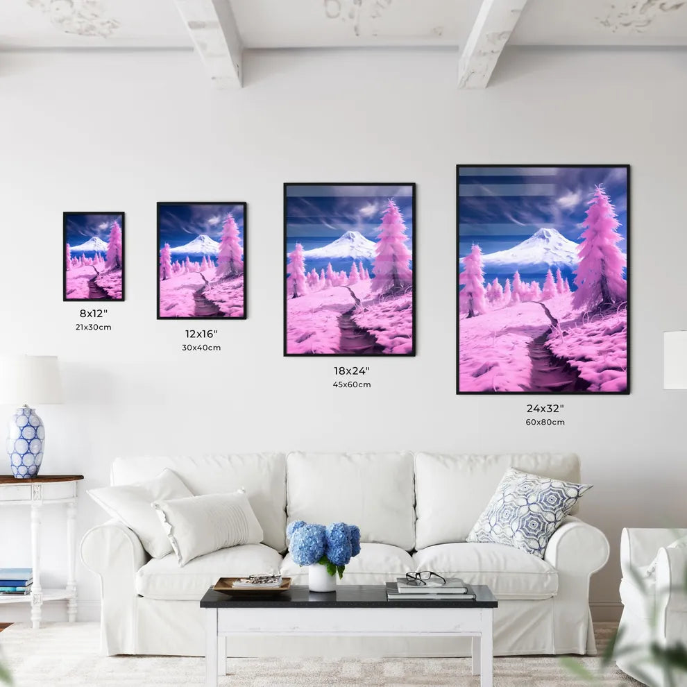 A Poster of A magnificent snow mountain - A  - Kitchen Hangings