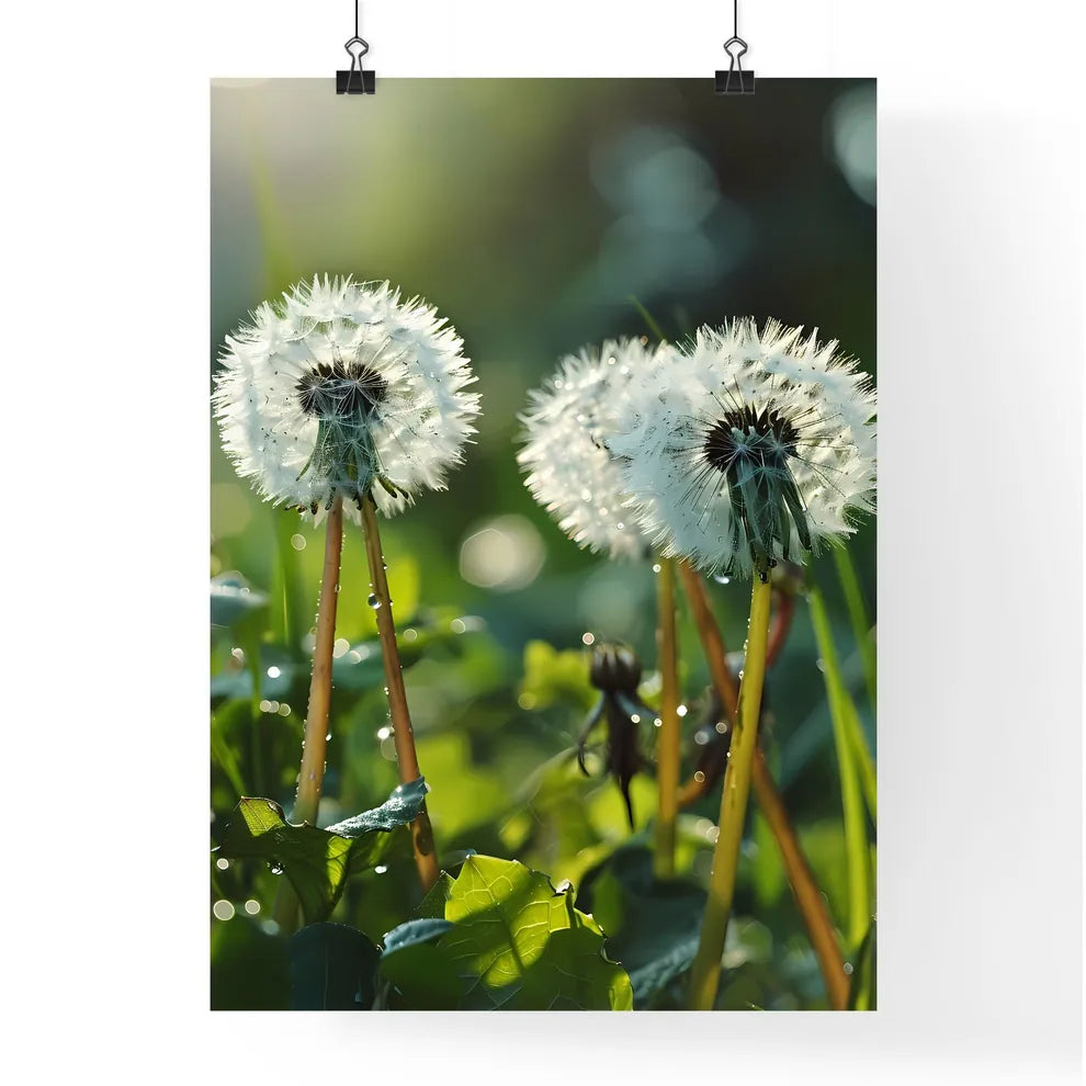 A Poster of On a light green background  Poster