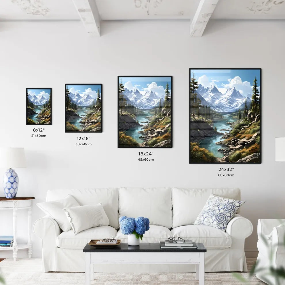 A Poster of BANFF National Park - A River Ru - Kitchen Hangings